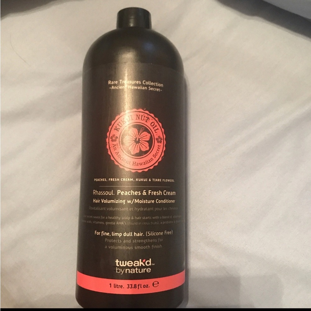 Brand New Tweak'd by Nature Rhassoul Peaches & Fresh Cream Conditioner Liter